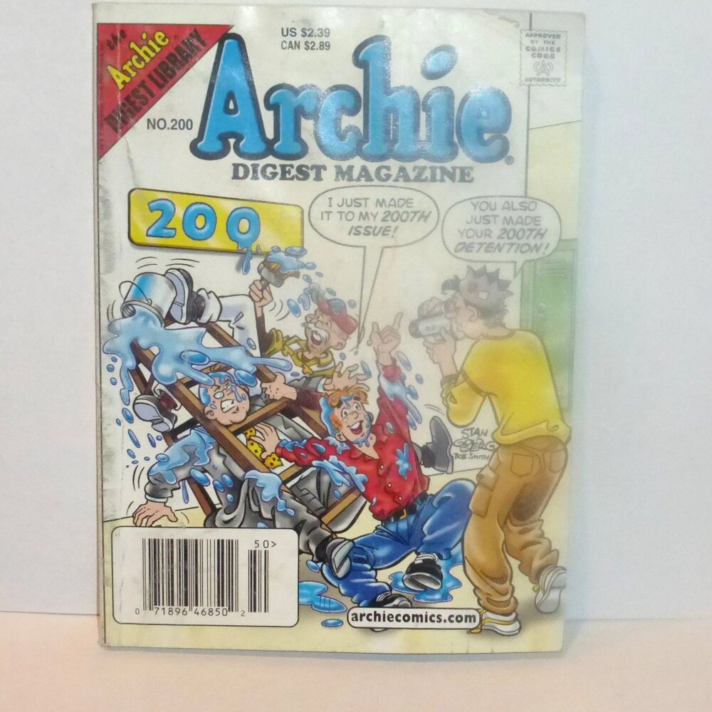 1st PRINT 1997 Archie Digest Library ARCHIE Digest Magazine #200 Archie Comic Bo